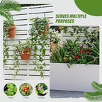 Casaphoria Metal Raised Garden Bed with Trellis, 59"x30"x12" Planter Box for Climbing Plants, Vegetables & Vines, Features Drainage Holes and Privacy Screen (Black-Louvered)