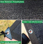 Shade Cloth for Greenhouse Outdoor Sun Shade Sail Breathable Mesh Shade Sail, Privacy Netting Outdoor Shade Shade Netting for Greenhouse Pergola Garden,black-4x8m