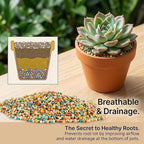Sukh Clay Pebbles for Plants - 14 OZ Small Pebbles for Indoor Plants Natural Clay, Used for Drainage, Decoration, Aquaponics, Hydroponics (Mixed Colors)