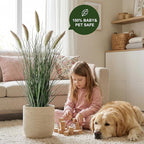 Artificial Cattail Reed Grass Plants Indoor,Faux Cattail Grass Plant Artificial Plant Grass Outdoor,Fake Grass Tall Green Onions Fake Plant, Living Room Kitchen Office Decor 36“ 1 PCS