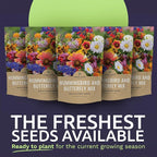 Bulk Wildflower Seeds Butterfly and Humming Bird Mix - 5 Pounds - Over 600,000 Open Pollinated Annual and Perennial Seeds