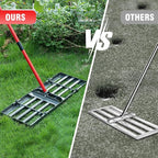 Zenhosit Lawn Leveling Rake - Lawn Leveler with 78" Adjustable Steel Handle, 30"x10" Ground Plate for Yard, Grass, Level Soil, Dirt Ground or Golf Field