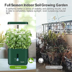2-Pack Indoor Planting System Smart Soil Growing Kit with 17-W LED Grow Light Automatic Timed Watering Planters Gift for Friends/Women (No Seeds&Soil)
