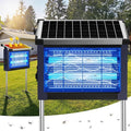Solar Bug Zapper Outdoor, 4500V Solar Mosquito Zapper for Outdoor & Indoor, 1/2 Acre Coverage Cordless Rechargeable Electric Fly Zapper, IPX5 Waterproof Mosquito Traps for Backyard, Patio, Camping