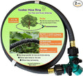2-PACK 10 FT 1/2" Soaker Hose Slow Release Tree Watering Ring, Automatic Drip Irrigation Watering System, Tree Soaker Ring Hose Great for Deep Root Watering for Trees and Shrubs
