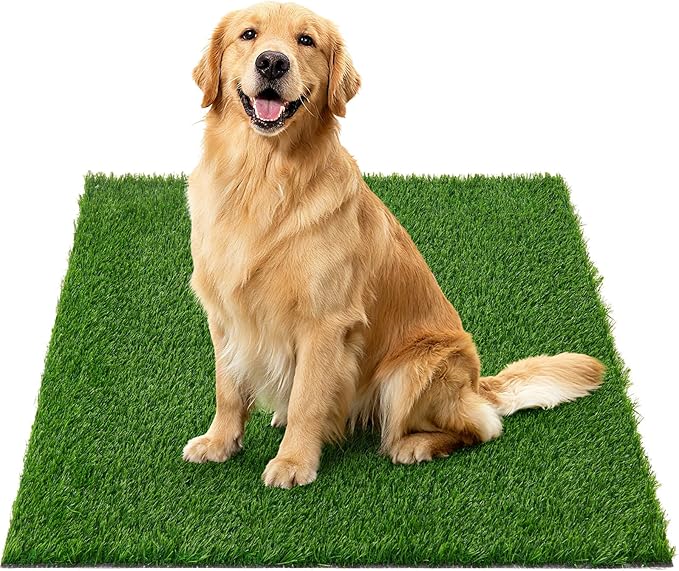 Artificial Turf Grass Outdoor: Grass Pad for Dogs Indoor Potty Training, Replacement Turf Rug for Patio Balcony Lawn Apartment Decoration, Easy to Clean with Drainage Holes(43x27.5 inch)