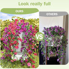 Artificial Flowers for Outdoors Spring Decor, 6 Bundles UV Resistant Realistic Faux Silk Hanging Flowers, Fake Plants for Planter Indoor Outside Garden Porch Patio Balcony Yard Farmhouse