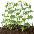 Miory Cucumber Trellis, A-Frame 48" Lx48 H Trellis for Raised Bed, Garden Trellis for Climbing Plants Outdoor, Plant Support for Cucumber