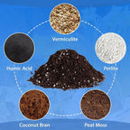 Halatool 6QT Indoor Potting Soil for Plants Orchid Potting Mix Garden Top Succulent Bonsai Soil for Aloe Vera Houseplants Flowers Vegetables & Herbs