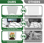 Plant Protectors from Animals, 32.8ftx16inch, DIY Cuttable Plant Cage for Vegetable Gardens, Tree Saplings & Potted Plants, Easy to Install Protection for Gardeners & Outdoor Growing (Black)