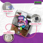 All-in-One Mushroom Grow Kit (6-Pack) – 3lb Mini Bags with Sterilized Grain and CVG Substrate, Injection Ports Included, for Growing Mushrooms at Home (Spores Not Included)