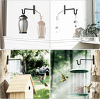 Hanging Plant Brackets 8 Inch - 2 Pack Plant Hanger for Hanging Plants, Heavy Duty Plant Hook for Hanging Bird Feeders, Flower Baskets, Wind Chimes, Lanterns, Indoor or Outdoor.