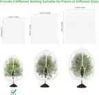 Large Garden Mesh Netting with Zipper and Drawstring,Plants Cover Protection from Anti Birds,Bugs,Cicadas,and Insects-Pest Barrier Bag for Blueberry Bushes,Tomatoes,Citrus,Fruit Tree
