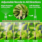 100 Ft Drip Irrigation System for Garden - Drip Irrigation Kit with 19 360°Adjustable Copper Nozzles Hose, Automatic Atomizing Plant Watering Sprinkler System for Yard, Lawn, Greenhouse, Potted