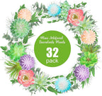 Jutom 32 Pieces Mini Artificial Succulents Unpotted Realistic Artificial Fake Plants Colorful Faux Succulents Small Cactus Plants for Garden Flower Kitchen Home Decor