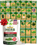 HOME GROWN 30 Herb Seeds for Planting 10,900+ Non-GMO Heirloom Seeds | Extra Large Variety Pack Herb Kit – Indoor Outdoor & Hydroponic | Culinary Seed Set | Grow Your Own Herbs | Gardening Gift
