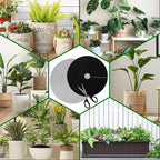 6-Pack Plant Pot Grids- 11.8 Inch Cuttable Mesh Flower Plant Pot Soil Covers -Protectors from Animals - Plant Protector Ring for Indoor Outdoor Garden Plant Landscaping