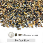FANTIAN 10 lbs Pea Gravel for Landscaping,1/4 Inch Aquarium Gravel. Decorative River Rocks for Fish Tank Succulent Vase Cactus Bonsai Plant Soil Cover and Outdoor Landscaping Rocks
