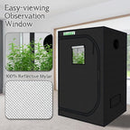zazzy Grow Tent, 48"x48"x78" Growing Tents for Indoor Plant 600D Mylar Hydroponic Grow Tent High Reflective Growing Tent Room for Indoor Plant Fruit Flower Veg