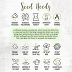 Seed Needs Dwarf Sunflower Seeds for Planting Incredible Sunflowers - Heirloom & Open Pollinated Flowers to Plant an Outdoor Wildflower Garden to Attract Beneficial Pollinators (1 Pack)