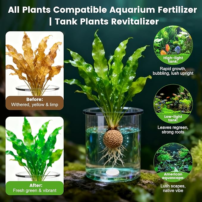 Root Tabs, Aquarium Plant Fertilizer, Aquarium Water Care Tabs, 100 Tabs Aquarium Plant Food Safe for Fish and Shrimp, Aquatic Plant Fertilizer for Planted Aquarium Substrate (2 * 100)
