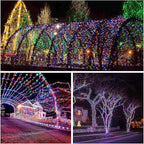 Extra-Long 144FT Solar String Lights for Outside, 2 Pack 400LED Solar Fairy Lights Outdoor Waterproof, Copper Wire with 8 Modes Solar Twinkle Lights for Tree Garden Party Patio Xmas Decor (Multicolor)