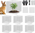18PCS Plant Protection from Animals,12x12 Inch Metal Wire Plant Protectors,Plant Cages to Keep Animals Out,Sturdy Bunny Barricades Chicken Wire Cloche Plant Protectors for Shrubs Flowers Vegetables
