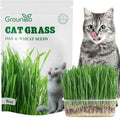 Groundio Cat Grass Seeds 8oz, Non-GMO Wheat Cat Grass Seeeds & Oat Seeds Mix, High Germination Cat Grass Seeds Grown in USA for Indoor Cats