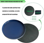 Yukfona Ceramic Plant Saucer Pot Tray Blue 2pcs-12 Inch, Planter Saucers 4 5 6 7 8 9 10 11 12 Inch for Indoors Outdoor, Durable Sturdy Flower Drainage Tray for Glazed Pots Base (12.5 Inch-Blue)
