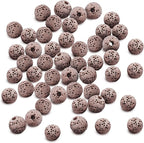 SunGrow Betta Lava Beads, Lightweight Substrate for Fish Tanks, Decorative Gravel for Aquariums, Brown Volcanic Lava Rocks for Filtration, 0.2", 50 Pcs per Pack