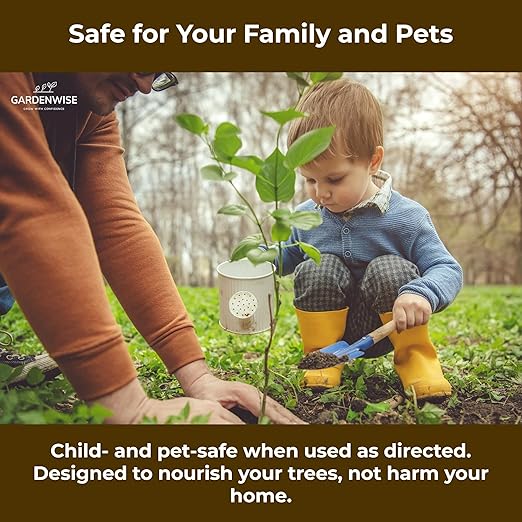 GARDENWISE Professional Citrus Fertilizer + Vital Micronutrients; Perfect Balanced NPK for All Citrus; for Indoor and Outdoor Plants; Orange, Lime, Avocado and Lemon Tree Fertilizer (5 QUARTS)