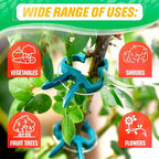 DIMROM Tomato Plant Support Clips – 60 Pcs Reusable Plastic Garden Clips in 2 Sizes for Upright Growth of Vegetables, Flowers & Vines