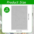 lasuroa 15pcs Flower Pot Hole Netting Mesh Pad, 30x20cm/11.8x7.8 Inch Bonsai Eye Mesh Drainage Screens Plant Pot Drainage Meshes Plant Accessories Kit Screen Meshes Preventing Substrate Leakage