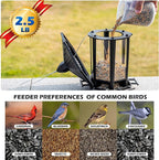 Birdream 4 Pack Bird Feeders for Outdoor Hanging, 10 LB Fun Installation Retro Pagoda Design Bird Feeder, Attracting Wild Birds Chickadees Goldfinches Cardinals Finches and Sparrows