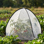 2 Pcs Pop Up Insect Barrier Plant Cover Tent, 30 x 28 x 28 Inch Foldable Garden Plant Protectors Mesh Enclosure, Garden Net Cage Bird Insect Guard Cover for Protecting Plants Fruits Vegetables