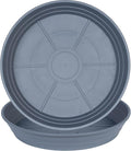 LWALRS Plant Saucer 14 Inch 2 Pack 6 8 10 12 14 16 18 20 25, Plastic Plant Trays for Pots，Extra-Deep Plant Water Dray Tray, Bird Bath Bowl, Heavy Flower Plant Saucers Indoors and Outdoor No Holes