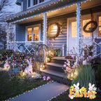 JMEXSUSS 200 LED Easter Lights Outdoor Indoor for Decorations, 66 Ft Connectable Pastel Easter Lights String Clear Wire Plug in for Bedroom Tree Room Party Spring Decor
