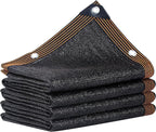 winemana Black Shade Cloth 90%, 4x20 FT Mesh Tarp - Garden Shade for Greenhouse, Patio, Vegetables, Plants Cover and Chicken Coops, Sun Shade Net for Outdoor Protection with Reinforced Grommets