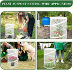 6-Pack 12"x20" Pop Up Plant Cover from Animals, Small Mesh Plant Protector for Outdoor Garden, Portable Netting for Potted Tomato Strawberry Flowers (Squirrel & Bird Proof)