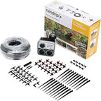 Raindrip R560DP Drip Watering System, Automatic Drip Irrigation System with Timer for Containers and Hanging Baskets, Waters up to 20 Plants, Includes 20 Drippers, Black