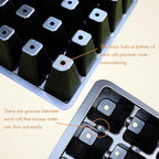 Gardzen Seed Starter Tray, 5 Pack Smiling Face Plant Germination Trays with Total 350-Cell, Seed Starter Kit with Humidity Vented Domes and Bases for Starting Vegetable Flower Herb Seeds 18" x 14"