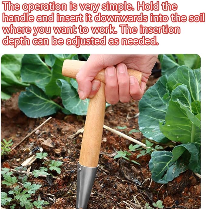 Plant Hole Digger for Planting - Handheld Seed Dispenser Tool, Seed Dibber Gardening Tool, Handheld Digger Garden Seeds Planting Tools for Plantings Tulip Daffodil Saffron Vegetable Seeds (2pcs)