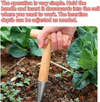 Plant Hole Digger for Planting - Handheld Seed Dispenser Tool, Seed Dibber Gardening Tool, Handheld Digger Garden Seeds Planting Tools for Plantings Tulip Daffodil Saffron Vegetable Seeds (2pcs)