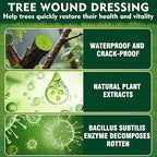 Tree Wound Sealer, Tree Pruning Sealer, Grafting, Pruning, and Wound Care for Damaged Trees, Used for Natural Wound Repair of Bonsai, Fruit Trees, Roses, and Bonsai, Waterproof Protection