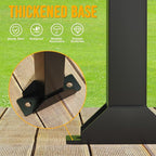 Trailer Tool Rack Shovel Holder - Shovel Rack for Trailer with 6 Tool Holes with Rubber Grommets, Classical Black