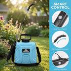 High Reach Plant Waterer with Spray Can - Electric Water Sprayer with Telescopic Wand and Water Hose, 180° Adjustable Nozzle 5L Watering Can for High Hanging Plants