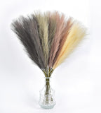 LSKYTOP Beige Pampas Grass Decor,23Inch 16pcs Faux Pampas Grass Bouquets Artificial Pampas Fake Pampas Flower for Home Living Room Bedroom Vase Decor