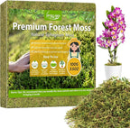Legigo 3.5OZ Sphagnum Moss for Plants, 4QT Natural Orchid Moss Potting Mix Dired, Green Forest Plant Moss for Orchid Repotting Carnivorous Succulents Indoor Potted Plants Gardening and Reptiles