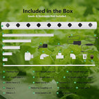 NFT Hydroponic Growing System Kit - 36 Plant Sites | Food-Grade PVC-U Pipes | Indoor/Outdoor Gardening with Auto Water Pump & Timer | Ideal for Leafy Greens, Lettuce & Herbs