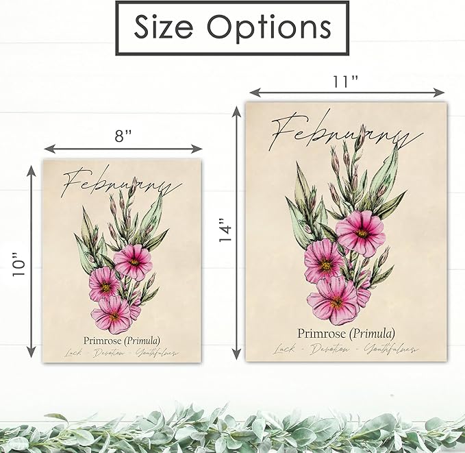 DREAM BIG PRINTABLES February Birth Flower Art Print - 8x10 (Unframed) | Capturing the Splendor of the February Birth Flower | Decor Accent for Birthdays and Special Occasions